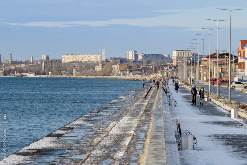 Панорама городской застройки Бердянска