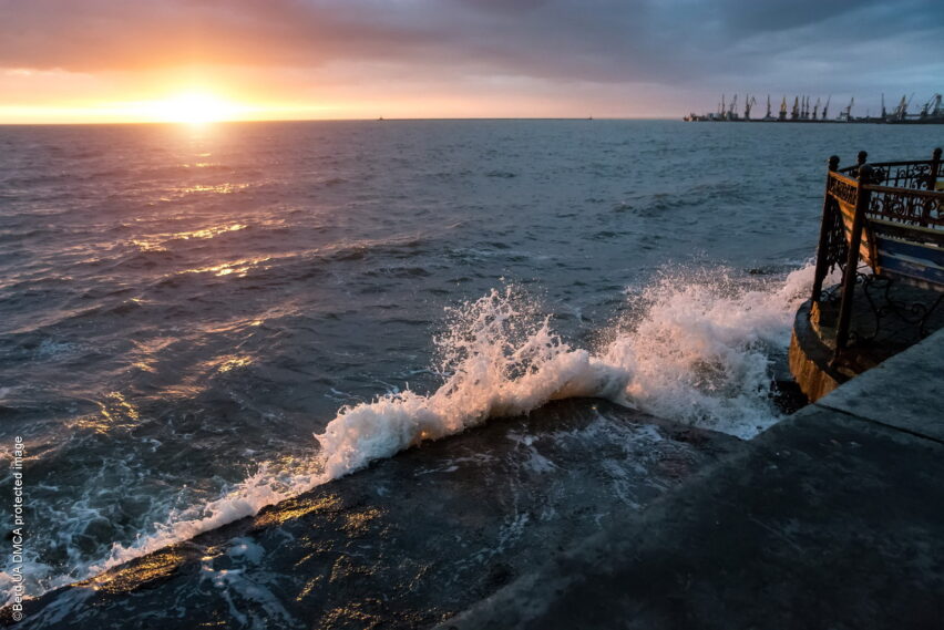 Закат на Бердянском заливе