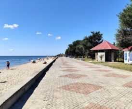 Пляж санатория «Бердянск» в районе Курорт